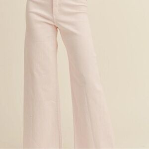 MIOU MUSE - STRAIGHT WIDE LEG DENIM PANTS